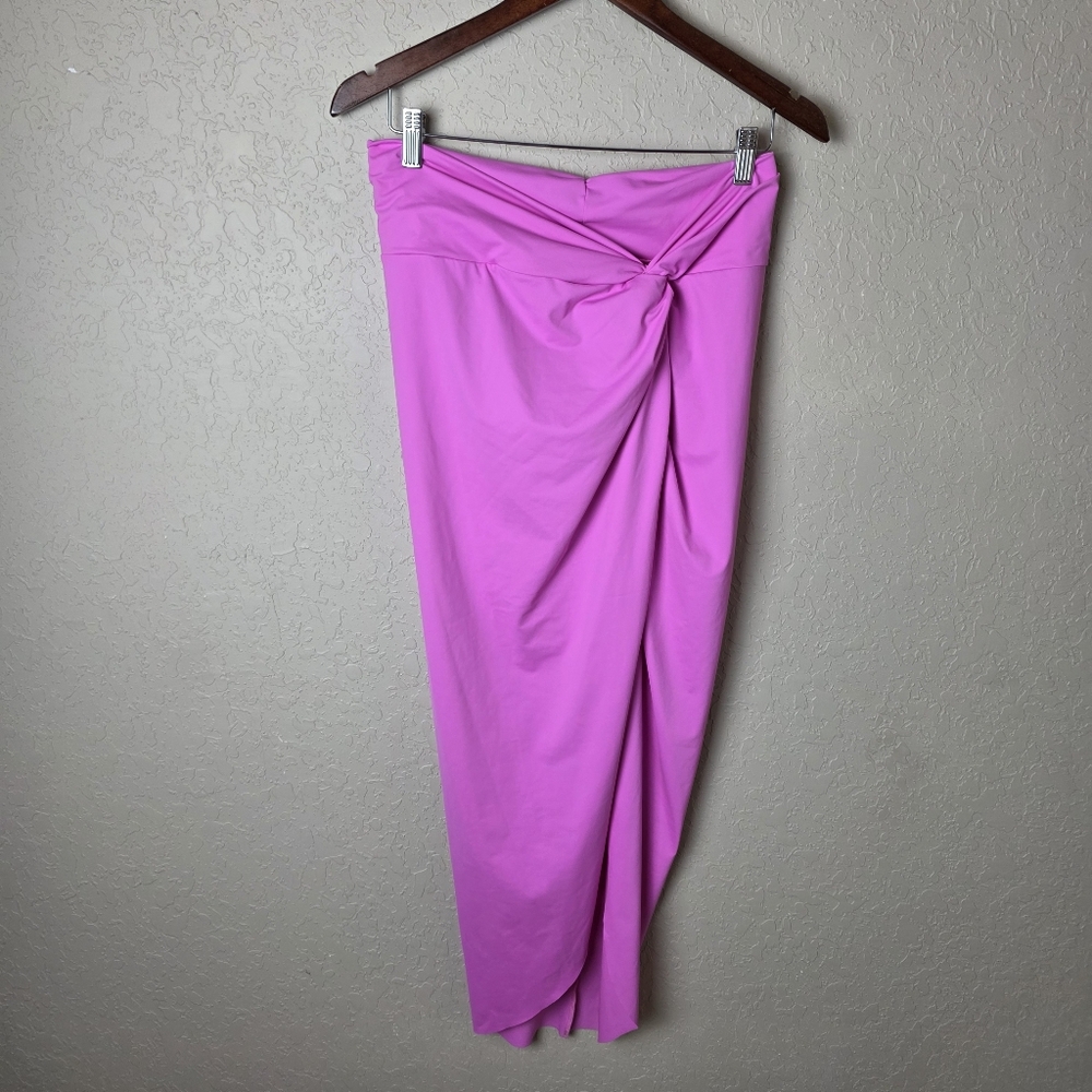 Skims Sarong Skirt Cover Up Swim Taffy Hot Pink Size M - Picture 4 of 8